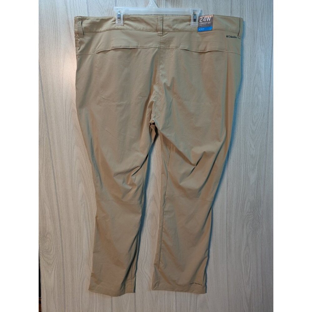 NEW Columbia Jambe Droite Hiking Pants Tan Khaki Women's Sz 24 W Omni Shield - Picture 4 of 11